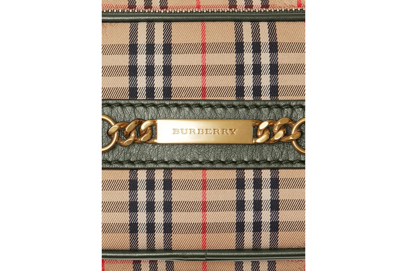 Burberry Check Link Camera Bag vintage print 1983 accessories release info