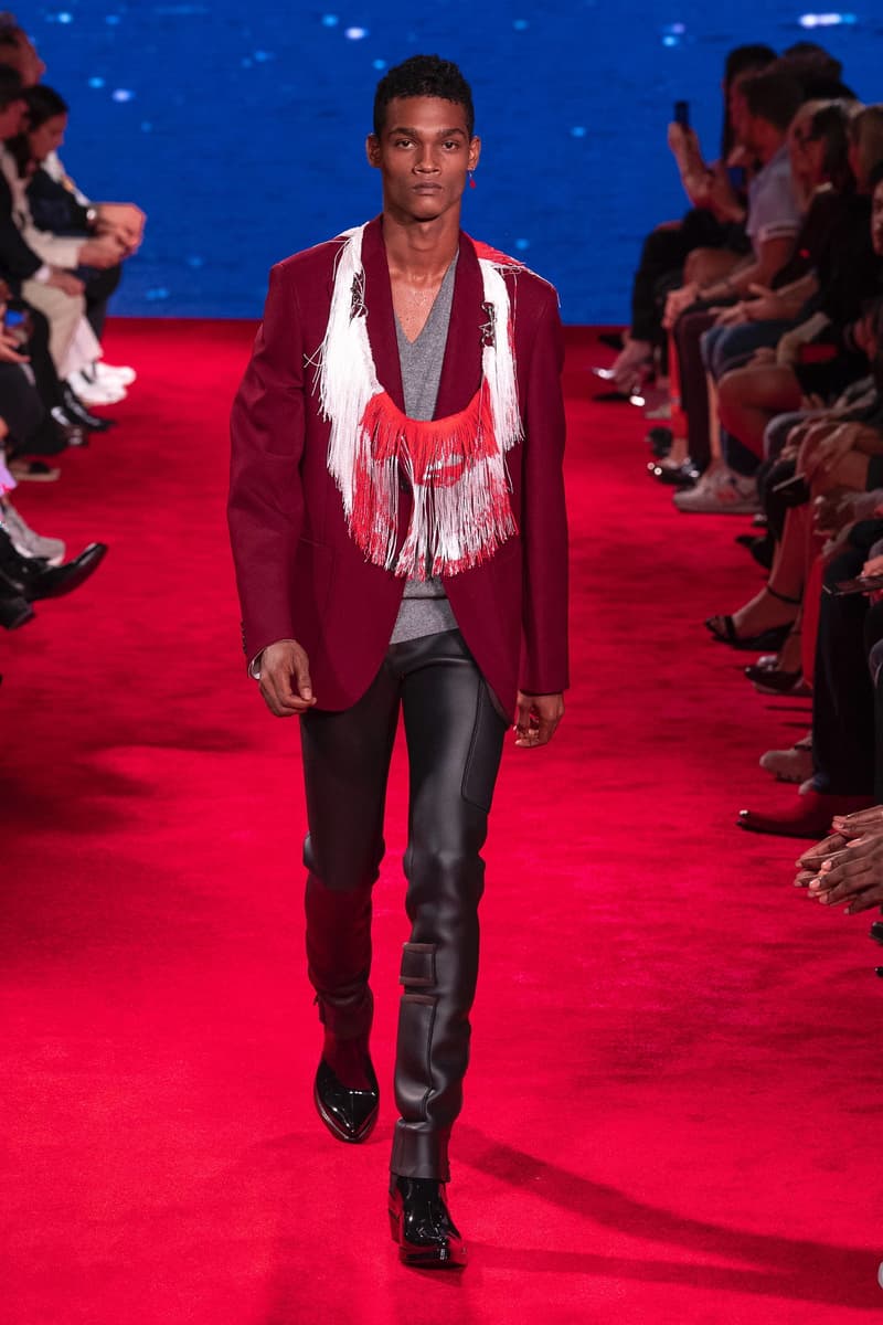 CALVIN KLEIN 205W39NYC Spring Summer 2019 NYFW Runway Show New York Fashion Week Jaws Print Raf Simons The graduate