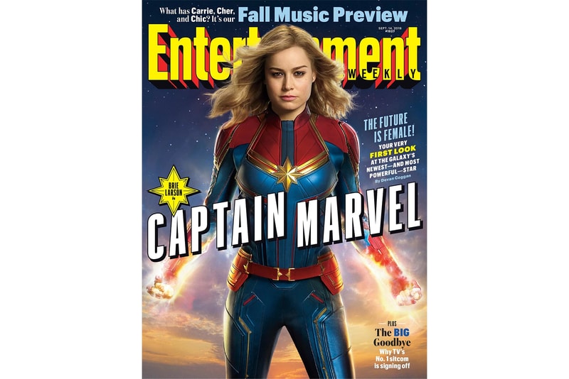 Captain Marvel Brie Larson Carol Danvers Samuel L Jackson Clark Gregg Jude Law Gemma Chan First Look Trailer Stream Watch Movie Film Entertainment Superheroes Entertainment Weekly Cover Plot Interview