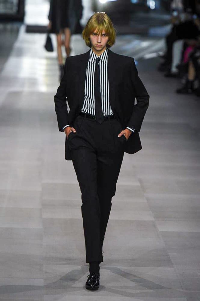 celine spring summer 2019 runway presentation show watch collection hedi slimane first debut paris fashion week spring summer 2019 photos imagery look women men