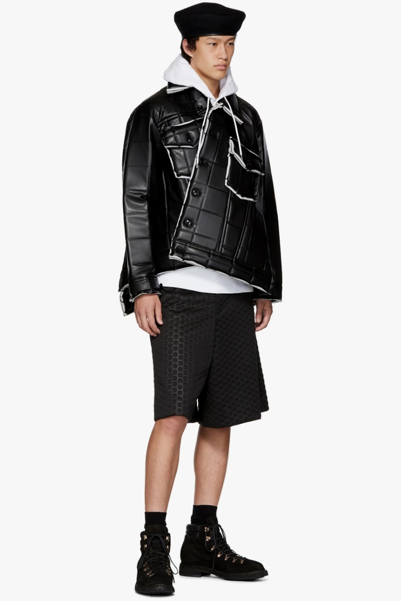 COMME des GARÇONS HOMME Plus fall winter 2018 synthetic Leather Jacket release info outerwear