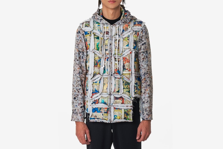This COMME des GARÇONS HOMME Plus Jacket Reveals Comic Strip Windows