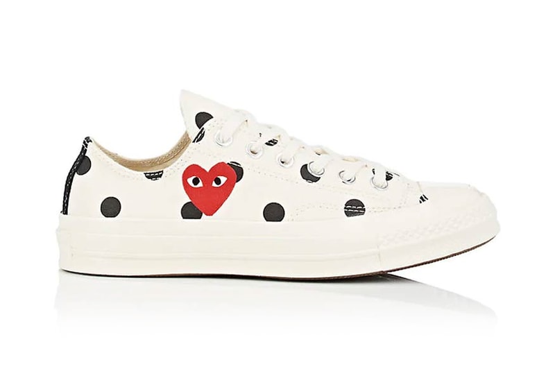 comme des garcons play converse chuck taylor 70 polka dot collection footwear sneakers shoes cdg Play