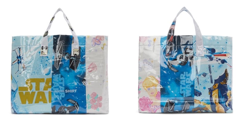 comme des garons shirt paper tote bag