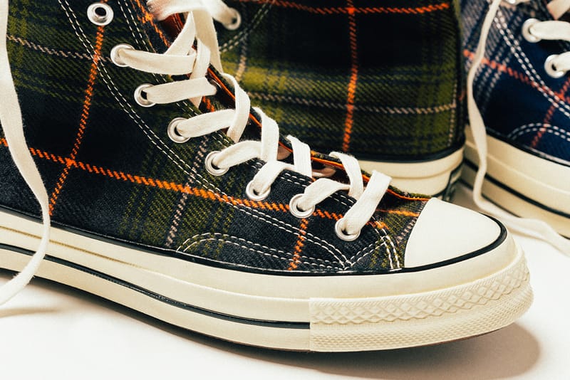 converse tartan plaid