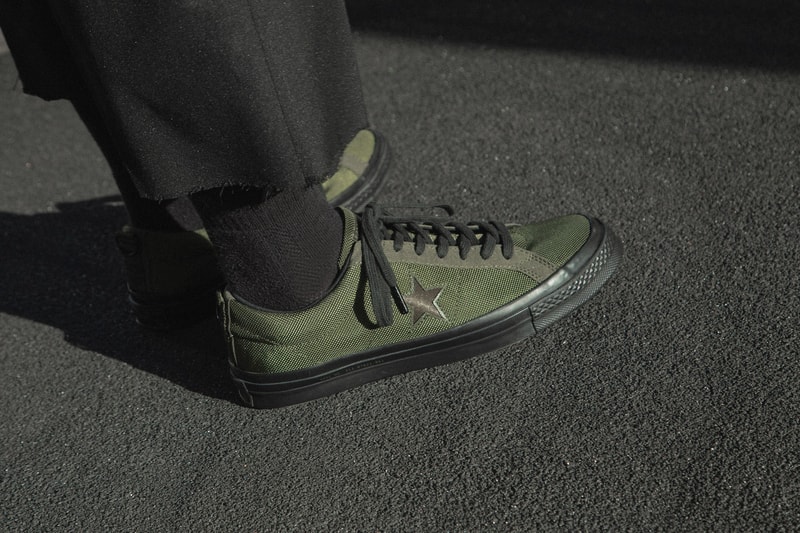 Carhartt WIP Converse One Star Release date HBX sneaker info purchase cordura collaboration green black september 2018 drop release date info