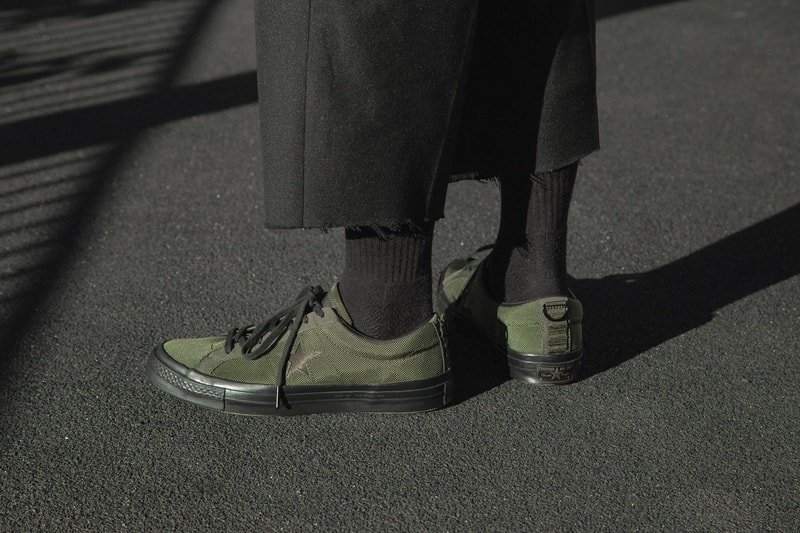 Carhartt WIP Converse One Star Release date HBX sneaker info purchase cordura collaboration green black september 2018 drop release date info