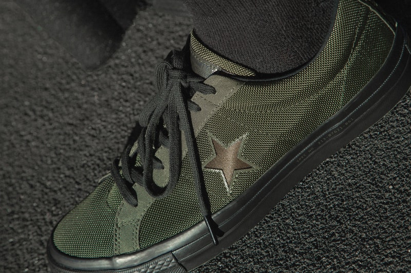 Carhartt WIP Converse One Star Release date HBX sneaker info purchase cordura collaboration green black september 2018 drop release date info