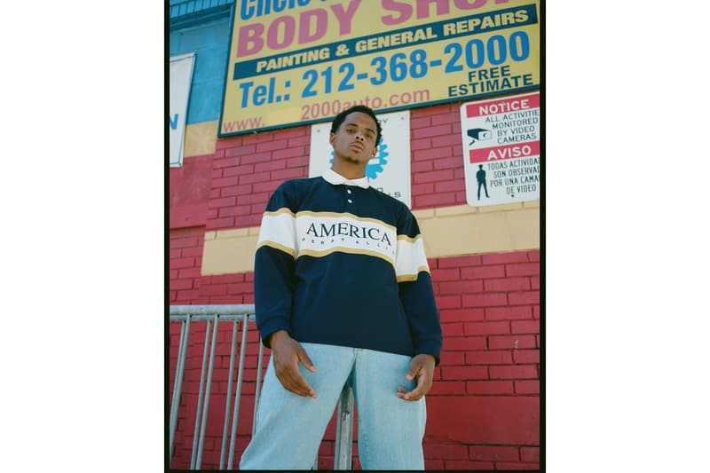 Cordell Broadus x Perry Ellis America Preview snoop dog joy rich denim cage blue black green white button-up rugby shirt