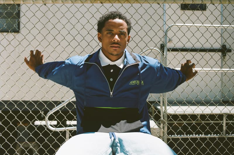 Cordell Broadus x Perry Ellis America Preview snoop dog joy rich denim cage blue black green white button-up rugby shirt