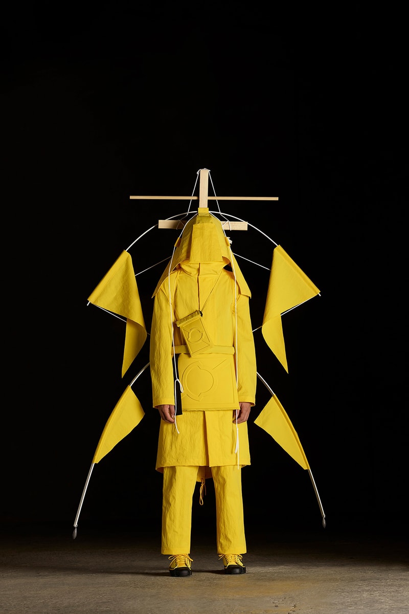 moncler genius craig green spring summer 2019 collection presentation lookbook 5 tent sculpture exhibition