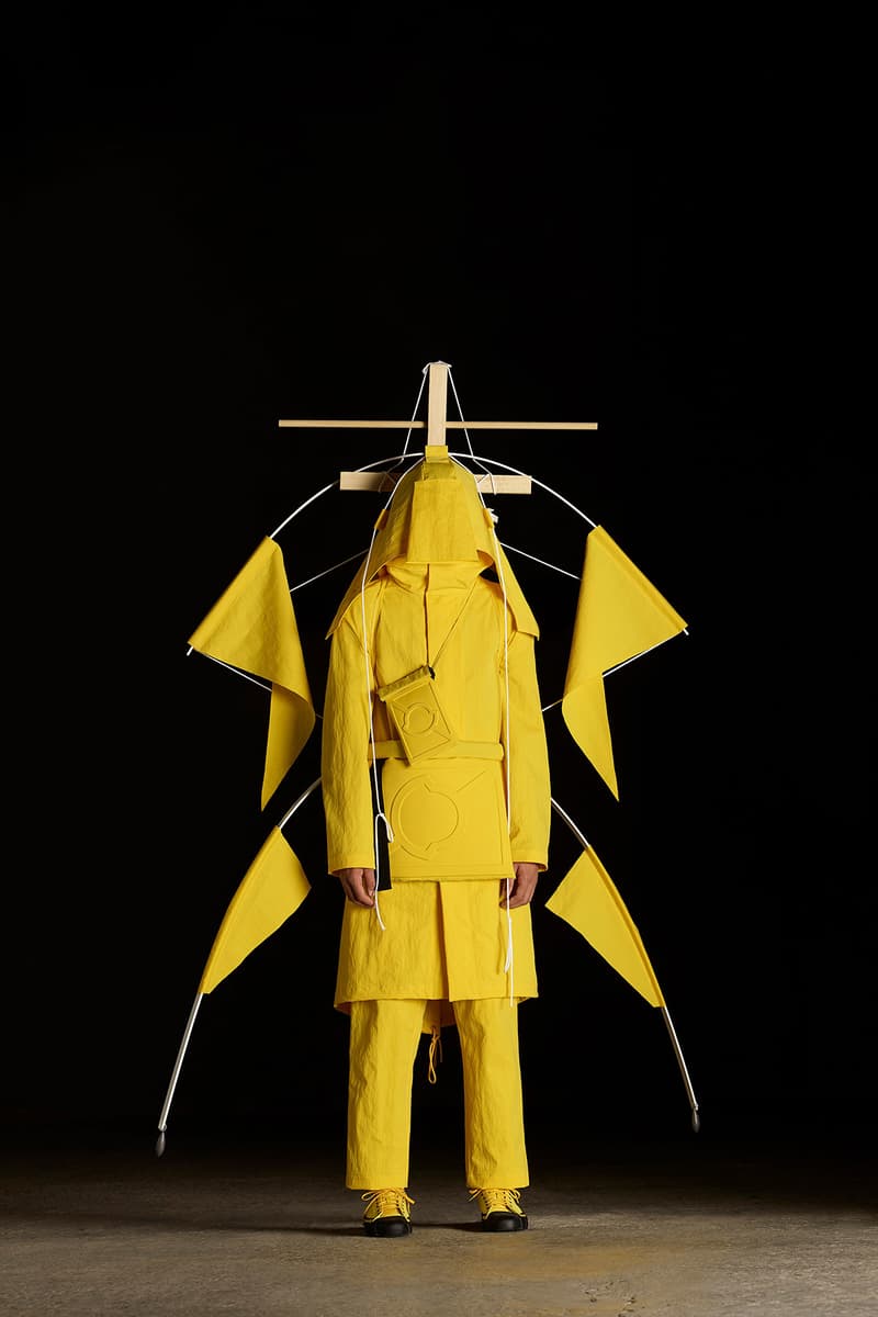moncler genius craig green spring summer 2019 collection presentation lookbook 5 tent sculpture exhibition