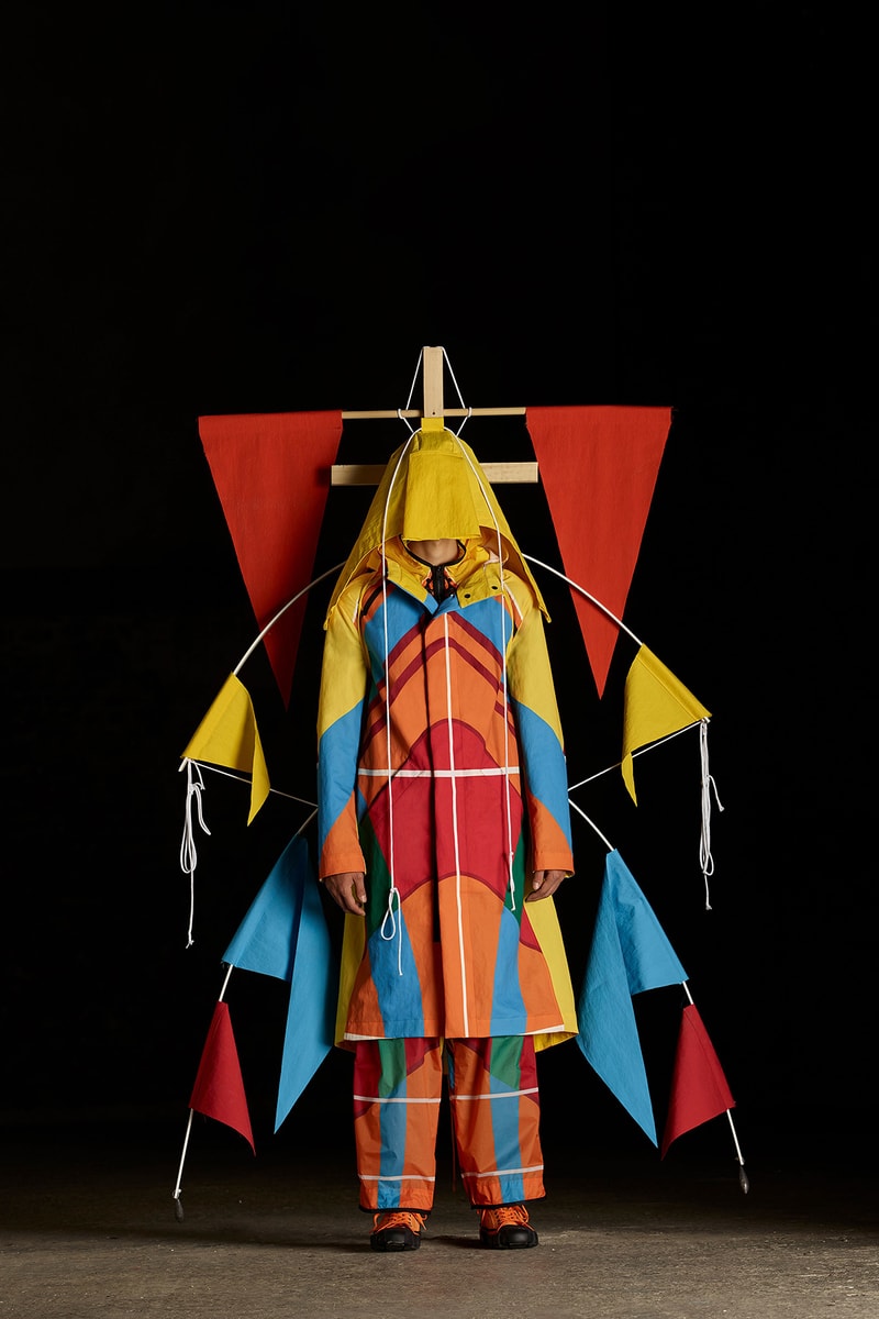 moncler genius craig green spring summer 2019 collection presentation lookbook 5 tent sculpture exhibition
