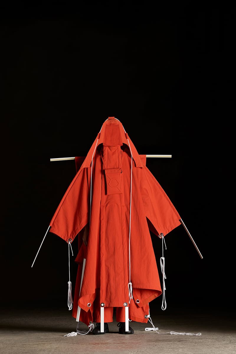 moncler genius craig green spring summer 2019 collection presentation lookbook 5 tent sculpture exhibition