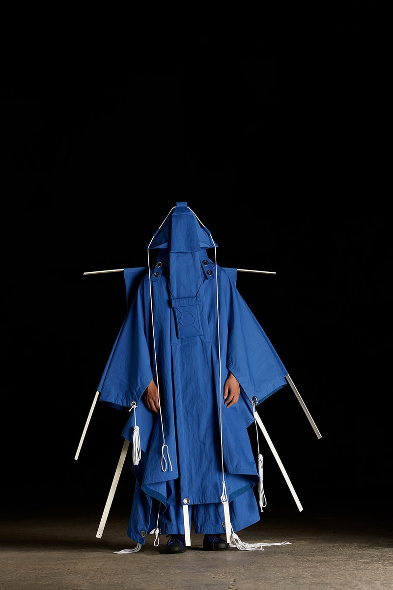moncler genius craig green spring summer 2019 collection presentation lookbook 5 tent sculpture exhibition