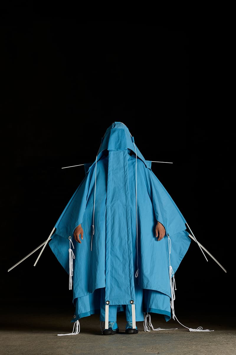 moncler genius craig green spring summer 2019 collection presentation lookbook 5 tent sculpture exhibition