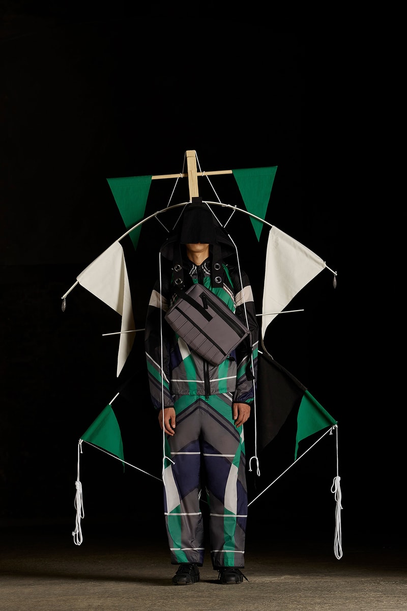 moncler genius craig green spring summer 2019 collection presentation lookbook 5 tent sculpture exhibition