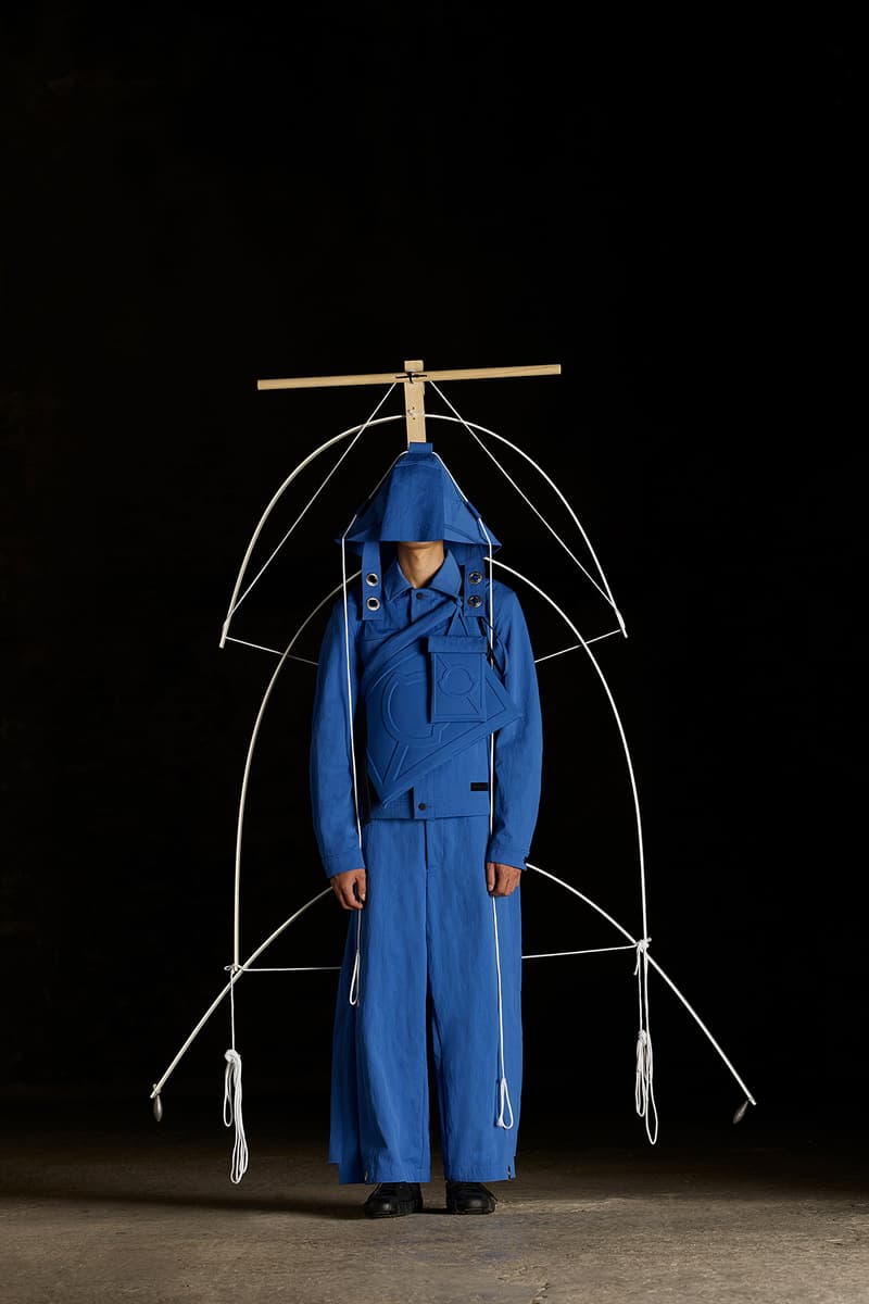 moncler genius craig green spring summer 2019 collection presentation lookbook 5 tent sculpture exhibition