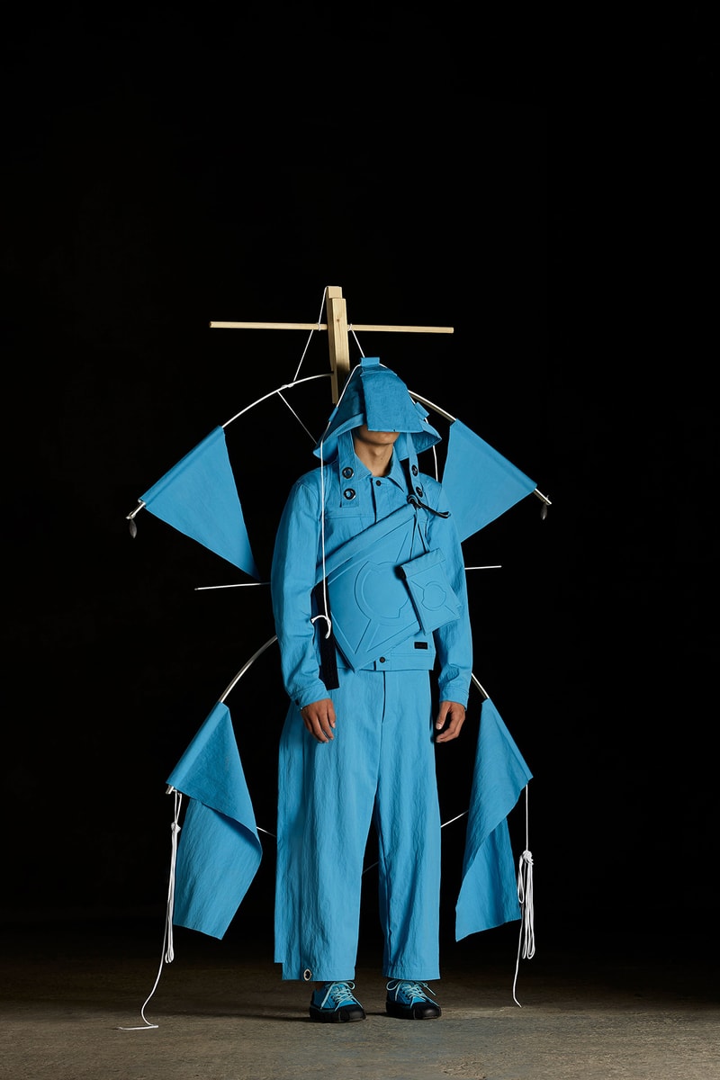 moncler genius craig green spring summer 2019 collection presentation lookbook 5 tent sculpture exhibition