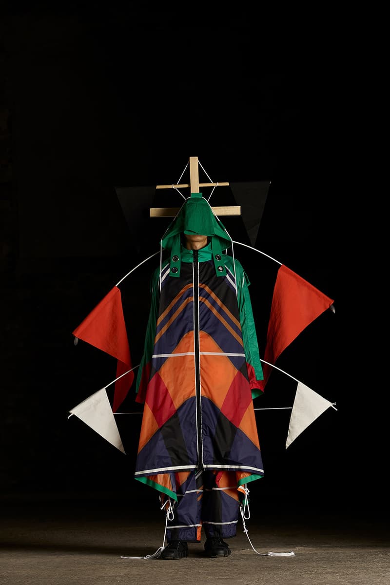 moncler genius craig green spring summer 2019 collection presentation lookbook 5 tent sculpture exhibition