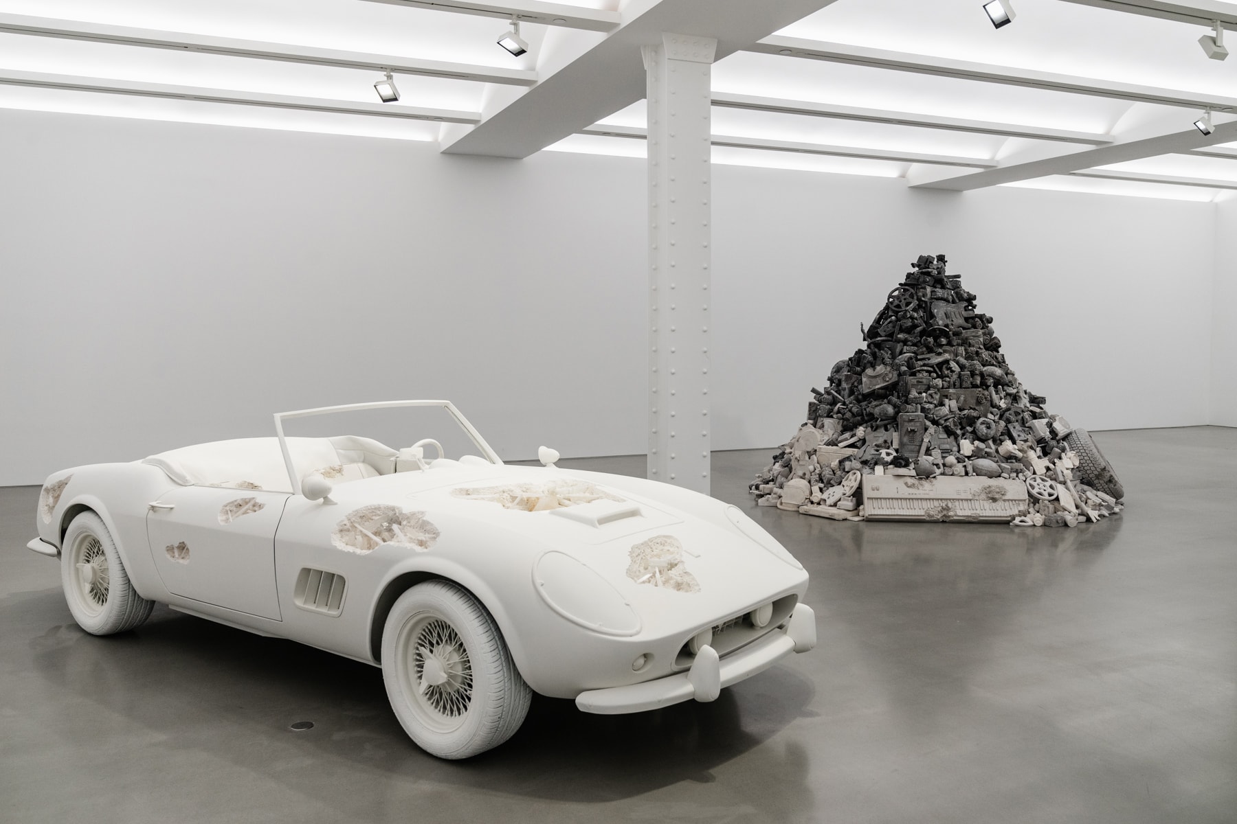 Daniel Arsham "3018" Galerie Perrotin Exhibition Ferrari 250GT California Spyder