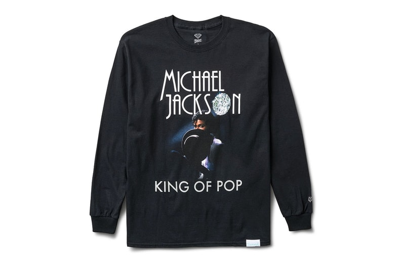 Diamond Supply Co. Michael Jackson King of Pop Collection capsule merch T-shirts hoodies skate deck hat track pants