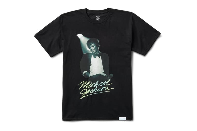 Diamond Supply Co. Michael Jackson King of Pop Collection capsule merch T-shirts hoodies skate deck hat track pants