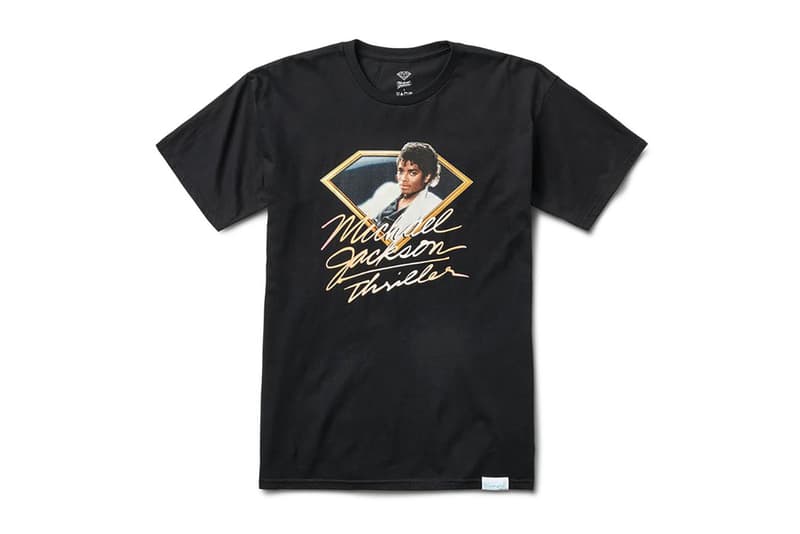 Diamond Supply Co. Michael Jackson King of Pop Collection capsule merch T-shirts hoodies skate deck hat track pants