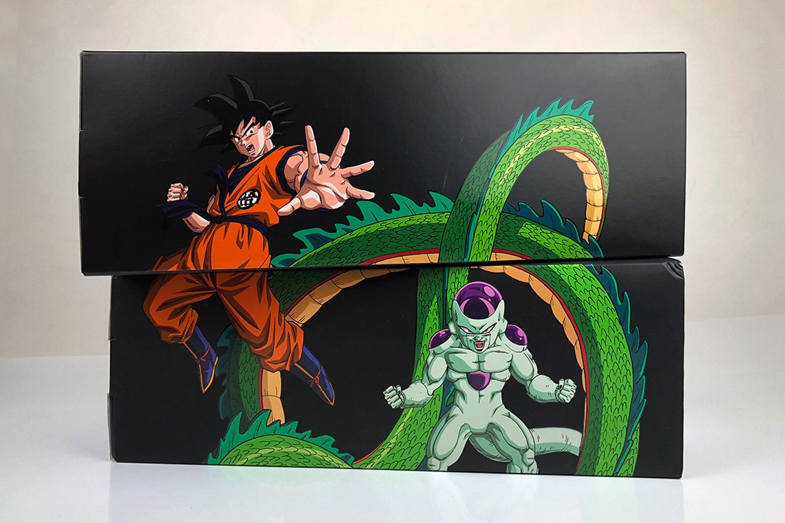 Dragon Ball Z adidas Shoebox Original Illustration Goku Frieza Son Gohan Cell Vegeta Majin Buu Shenron