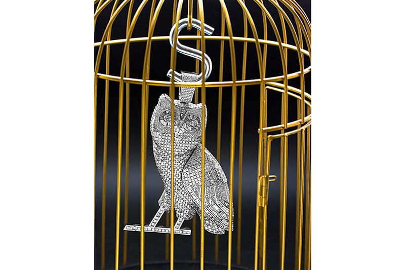 Drake New Massive OVO Owl 10 Chain Jason of Beverly Hills 100 Carat Diamonds White Gold Video