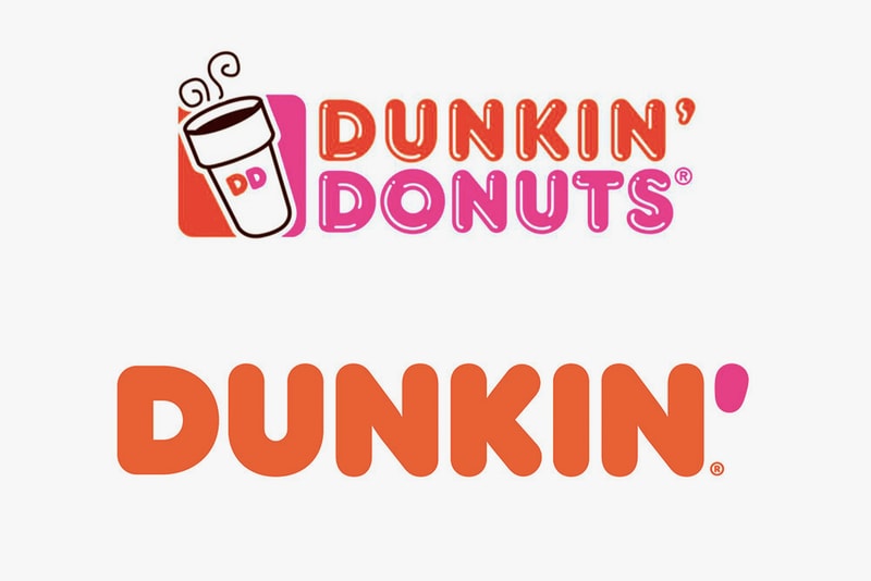 Dunkin' Donuts Rebranding ads packages  signage new remodeled stores social media accounts