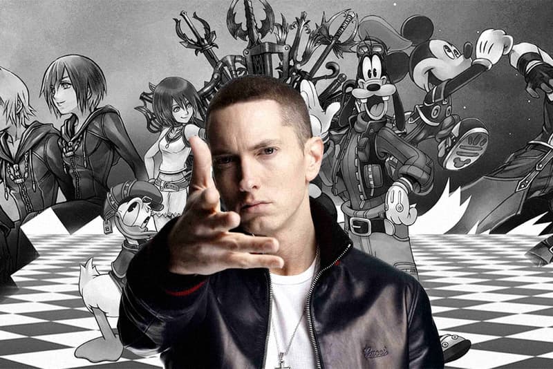 Eminem Kamikaze Kingdom Hearts Sample Good Guy track album Square theme song rapper Utada Hikaru Simple and Clean Illadaproducer Tokyo Ghoul