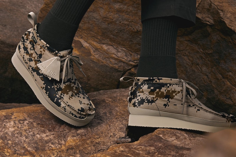 END. & Clarks Originals "Digi Camo" Capsule Info Clothing Footwear Wallabee GTX GORE-TEX heritage footwear classic shoes fashion style Clarks UK