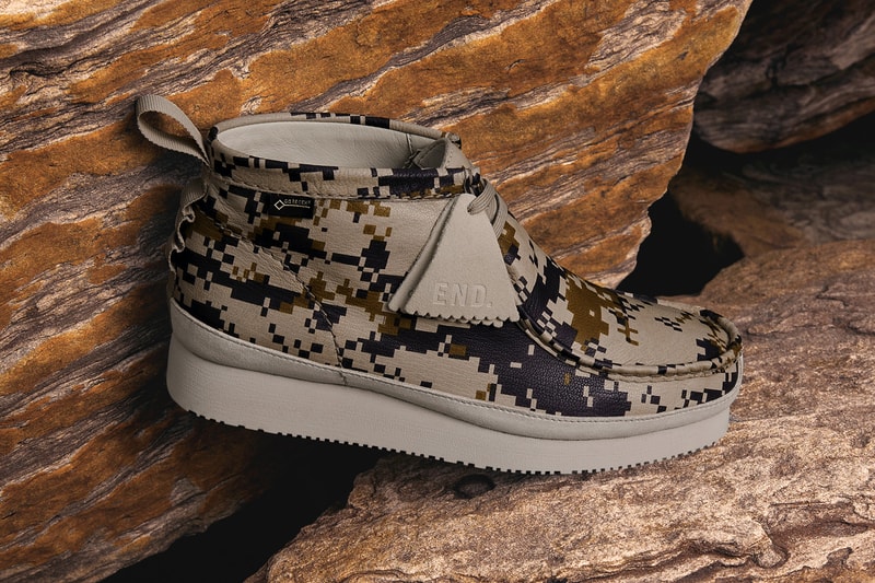 END. & Clarks Originals "Digi Camo" Capsule Info Clothing Footwear Wallabee GTX GORE-TEX heritage footwear classic shoes fashion style Clarks UK