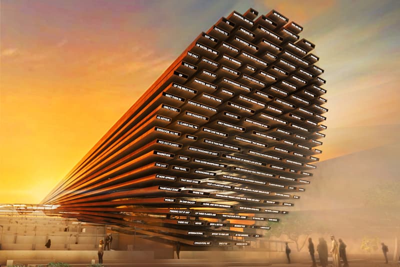 ES Devlin UK Pavilion Expo 2020 Design Architecture Modern Interior Exterior structure the poem pavilion sketches