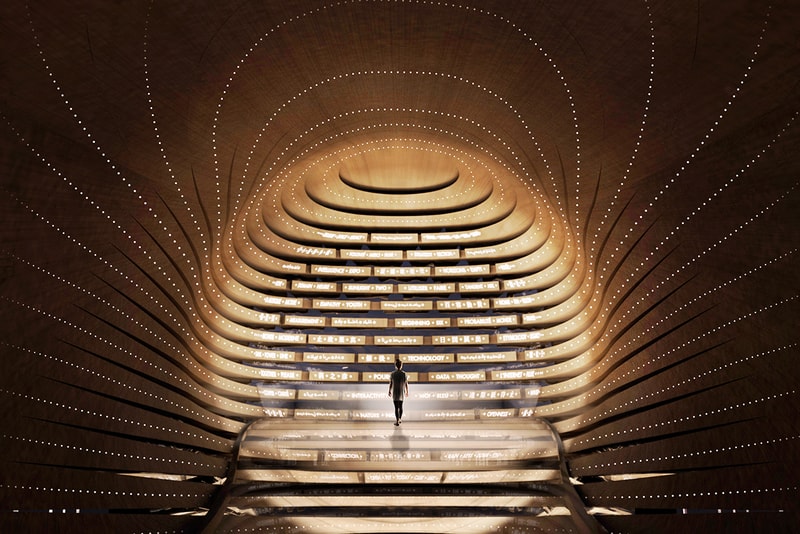 ES Devlin UK Pavilion Expo 2020 Design Architecture Modern Interior Exterior structure the poem pavilion sketches
