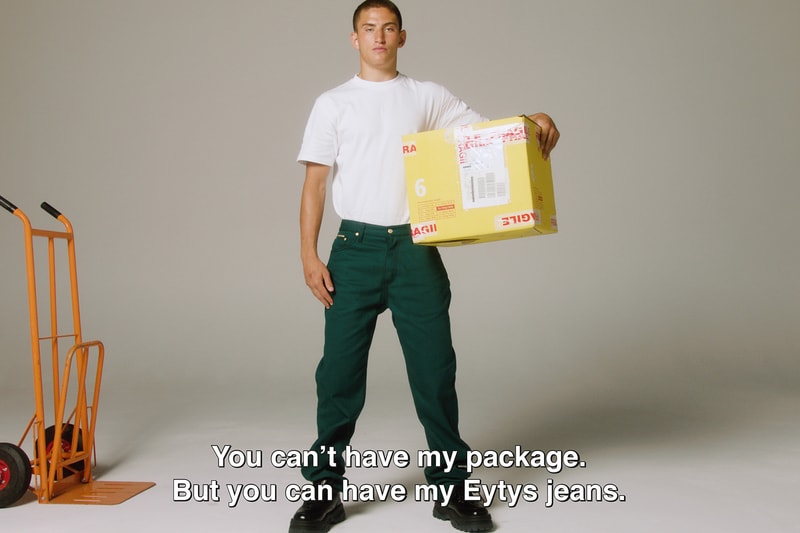 Eytys Buffalo Zine Denim Collection Benz Boyle Cypress Jeans Lookbooks Ready-To-Wear Unisex Tar Petrol Tartan Campaign Imagery Details New SSENSE HBX Matchesfashion London Stockholm