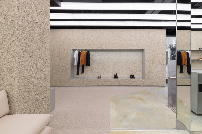 Eytys London Soho Flagship Store Look Inside First Look Swedish Architecture Design Issey Miyake Brutalism Postmodernism Influence Max Schiller Jonathan Hirschfeld