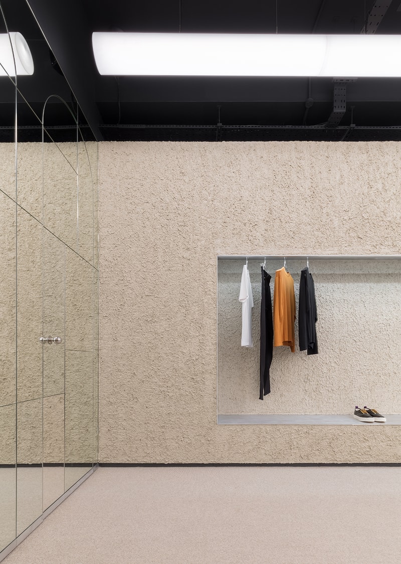 Eytys London Soho Flagship Store Look Inside First Look Swedish Architecture Design Issey Miyake Brutalism Postmodernism Influence Max Schiller Jonathan Hirschfeld