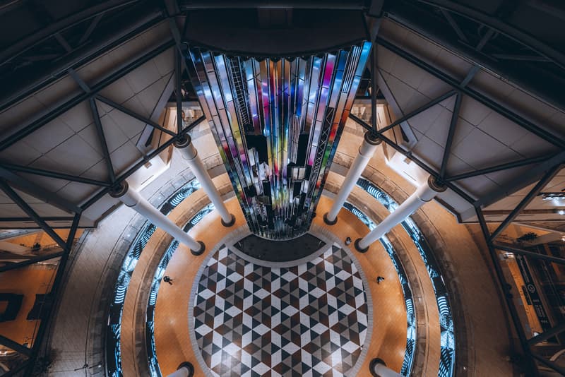 felipe pantone datafall sculpture moscow installation artwork