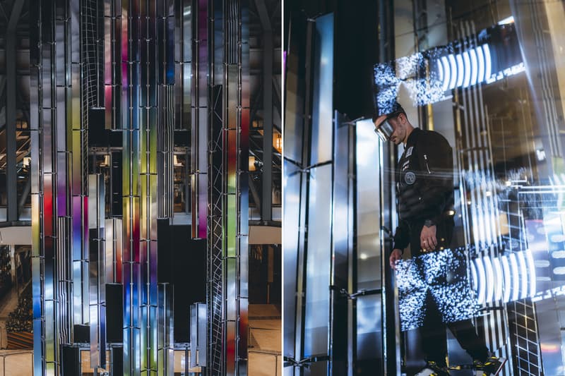 felipe pantone datafall sculpture moscow installation artwork