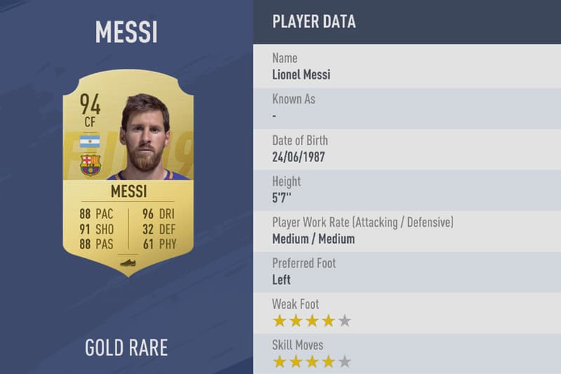 FIFA 19 Ratings Revealed Cristiano Ronaldo Lionel Messi Neymar Modrić De Bruyne Hazard Ramos Suarez De Gea Kroos EA Sports