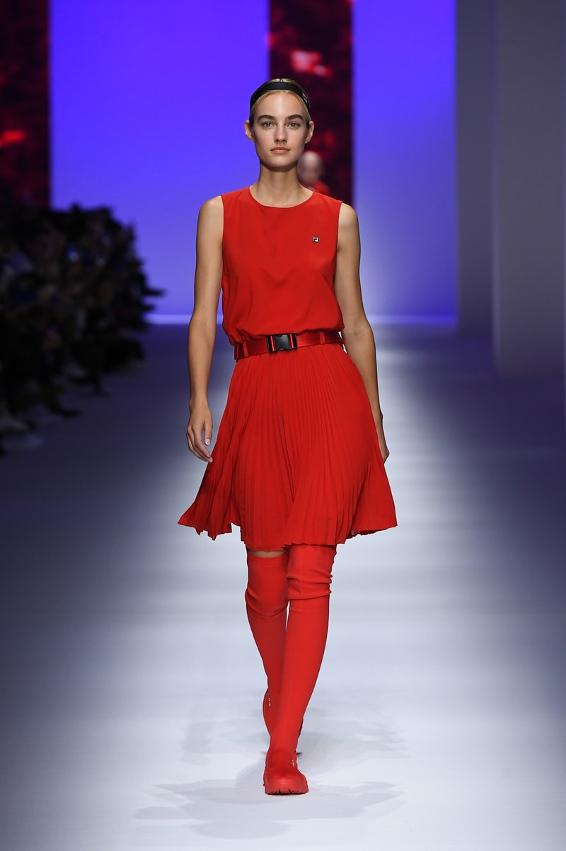 fila red dress Fila Womens DYLN Velour Cami Dress Red Size L