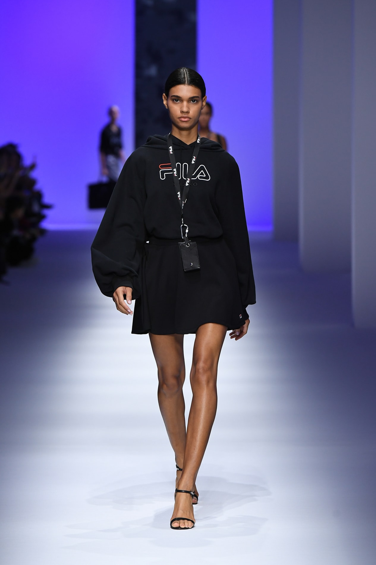 FILA Spring Summer 2019 Milan Fashion Week sportswear jackets swaeters hoodies bags hats accessories runway