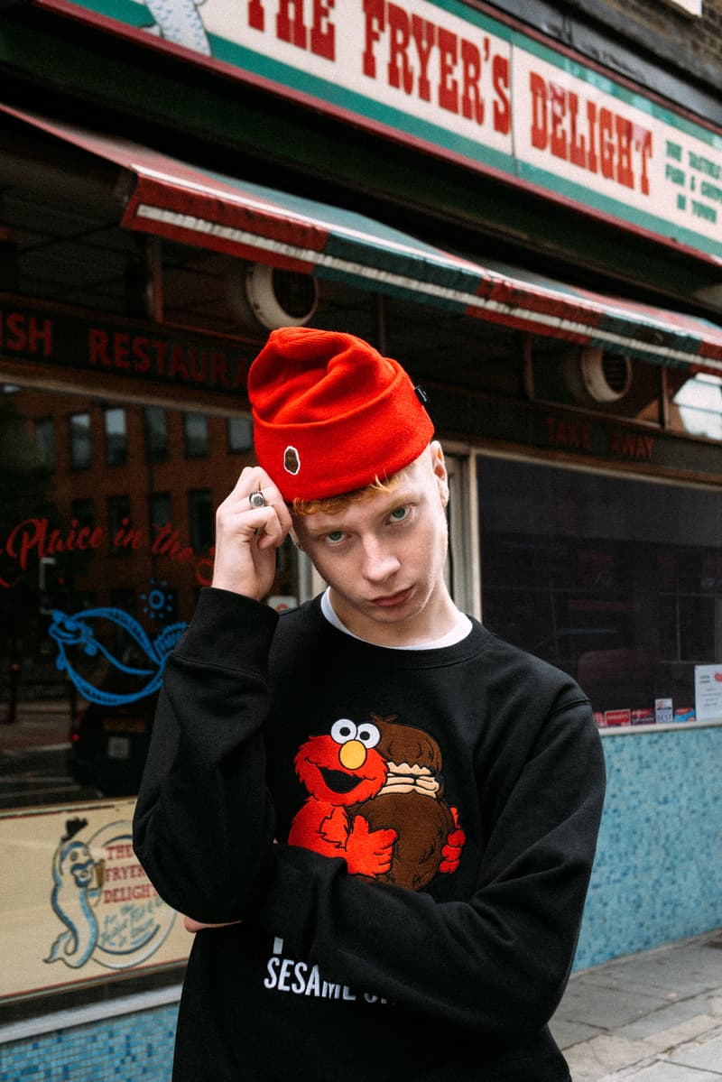 fingercroxx x Sesame Street Fall Winter 2018 Lookbook Leo Mandella Elmo Big Bird Oscar the Grouch Bert Ernie Grover Cookie Monster