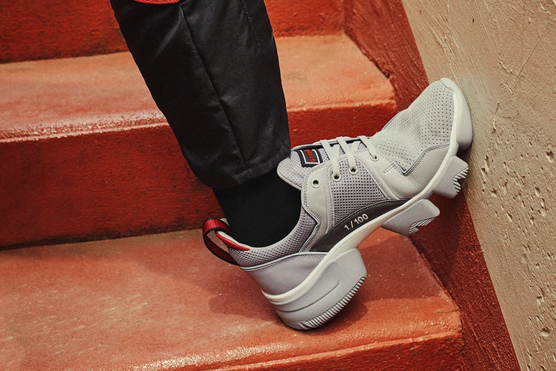 Givenchy Footpatrol JAW Sneaker Claire Waight Keller Grey 1/100 Limited Edition Exclusive high fashion end footwear trainer