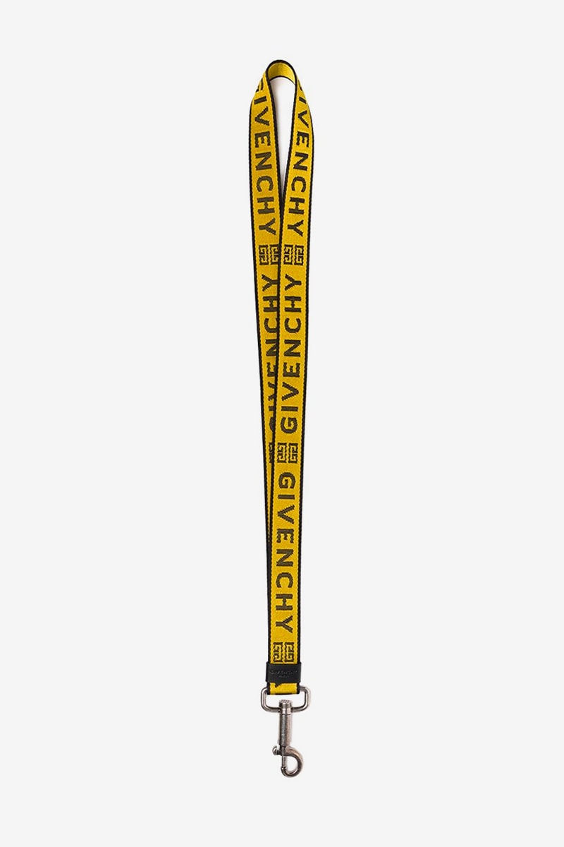 Givenchy Logo Lanyard Yellow Black release info accessories clare waight keller