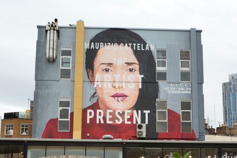 Gucci artwalls marina abramovic paintings installation exhibition the artist is present hong kong london new york shanghai milan samuel keyte colossal media Maurizio Cattelan