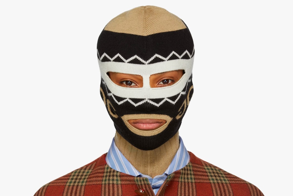 derefter Citron græs Gucci Knitted Logo Balaclava Face Mask | HYPEBEAST