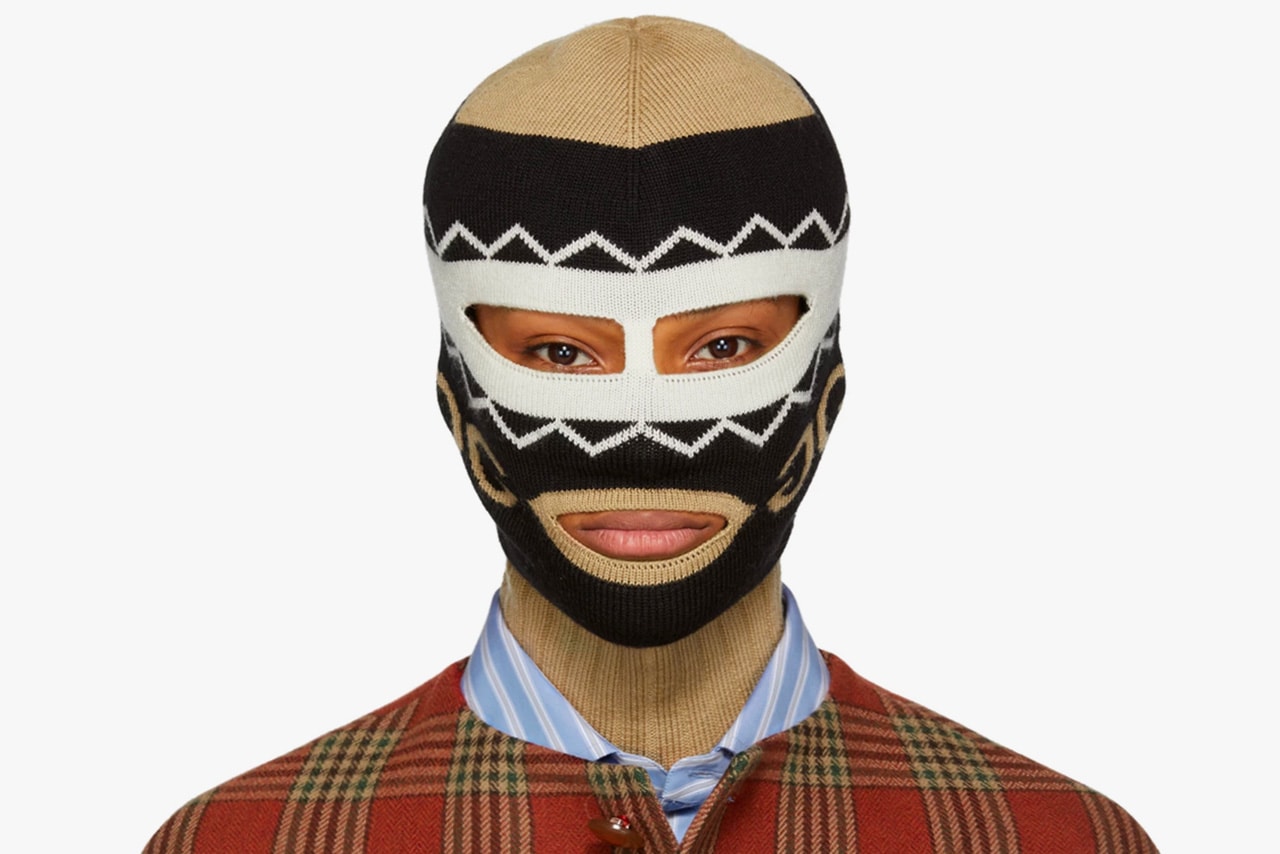 Gucci Knitted Logo Balaclava Face Mask wool black beige accessory luxury price release purchase buy online fall winter 2018 fw18